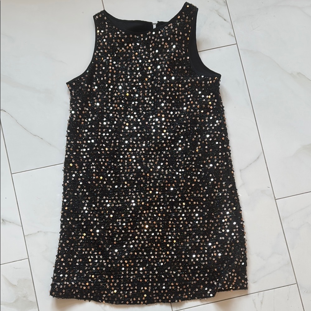 Milly Sparkling Black Sequin Kids Dress